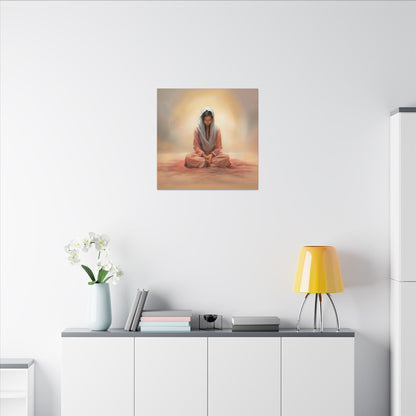 Stillness Canvas Print, Female Discipleship Collection, Stillness Fine Art Canvas Print, Gift for Her, Christian Artwork, Home Gift,