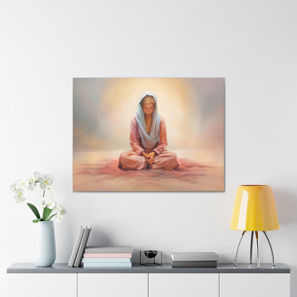 Stillness Fine Art Canvas Print, Female Discipleship, Gift for Her, Religious Gift for Her, Young Women Gift, Relief Society Gift, LDS artwork