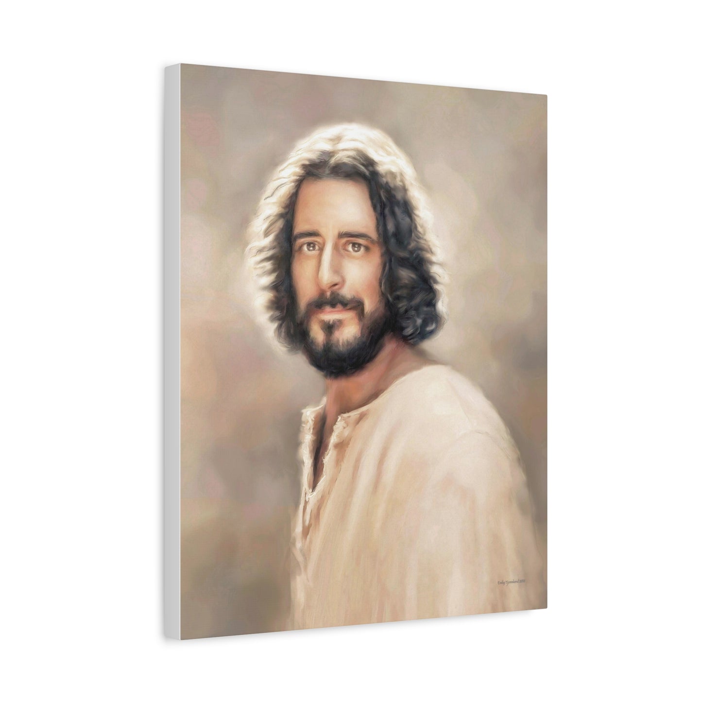 Jesus Christ Portrait, Fine Art Canvas Print, multiple sizes, The Chosen Artwork of Jesus Painting, Gift for Christian Homes