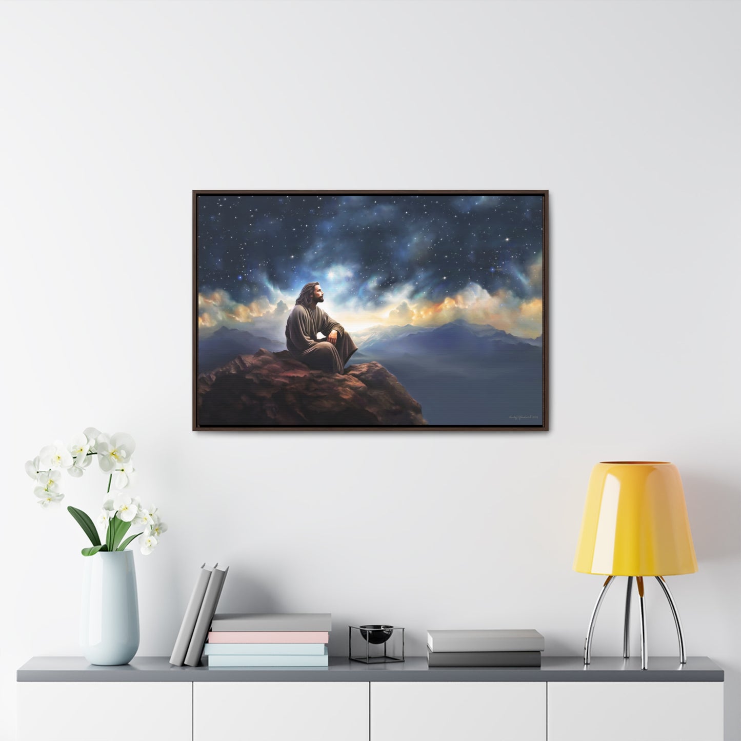 Jesus With The Stars, Fine Art Canvas Print, Many Sizes, Christian Art, Missionary Gifts