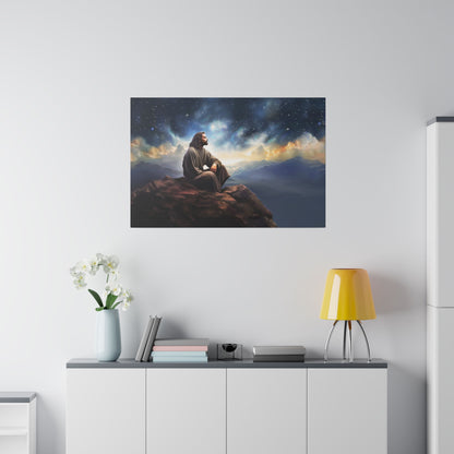 Jesus With The Stars, Fine Art Canvas Print, many sizes, Canvas, Christian Gift, Christian art