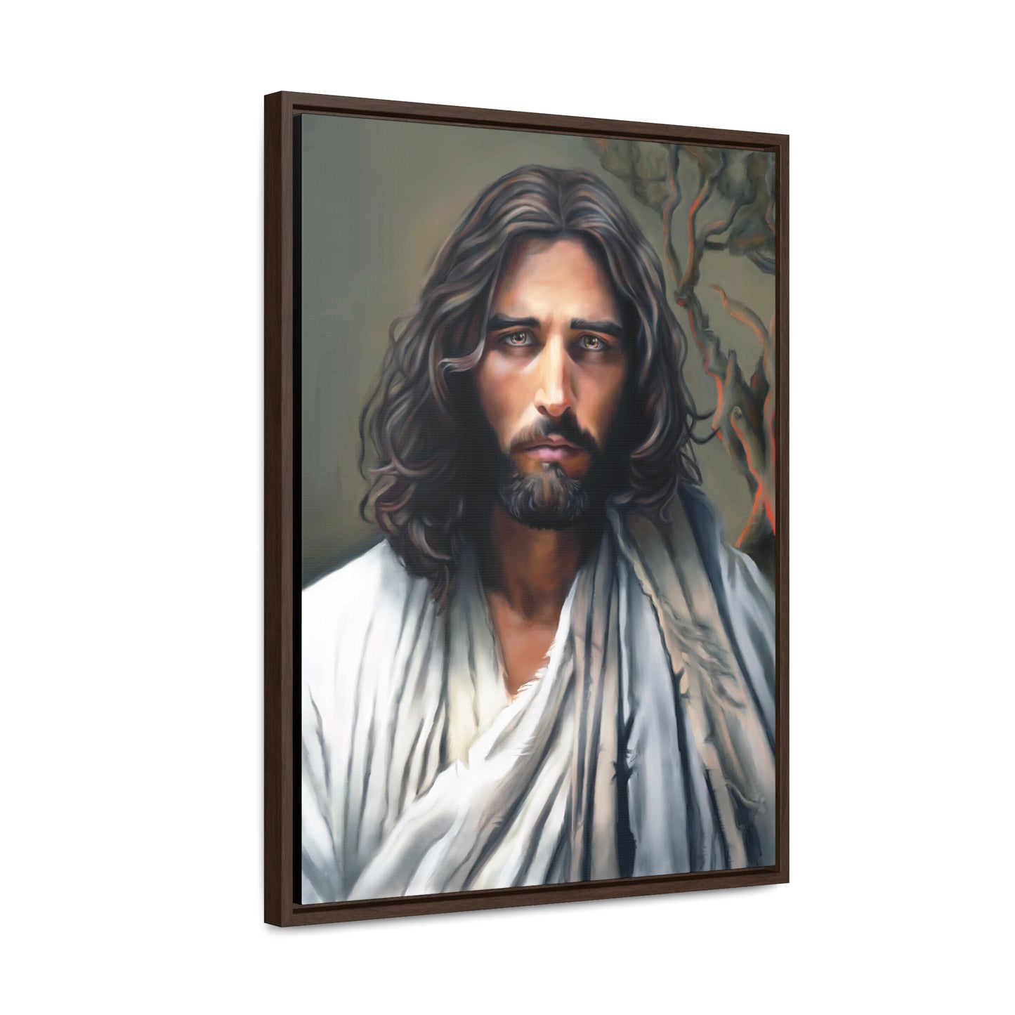 Jesus Christ Portrait, Fine Art Canvas Print, Framed, Jesus Christ Christian Art, Christian Art, Jesus Christ Decor