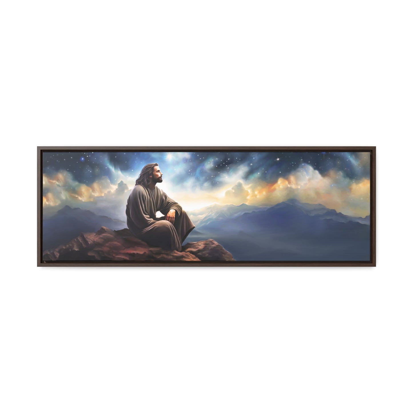 Jesus With The Stars, Fine Art Canvas Print, Many Sizes, Christian Art, Missionary Gifts