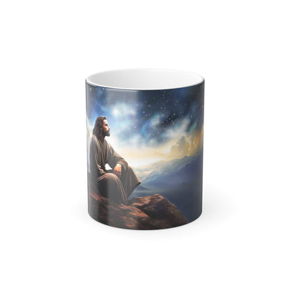 Fun and spiritual Color Morphing Mug, Jesus Cup, Jesus Gift, Christian gift, 11oz