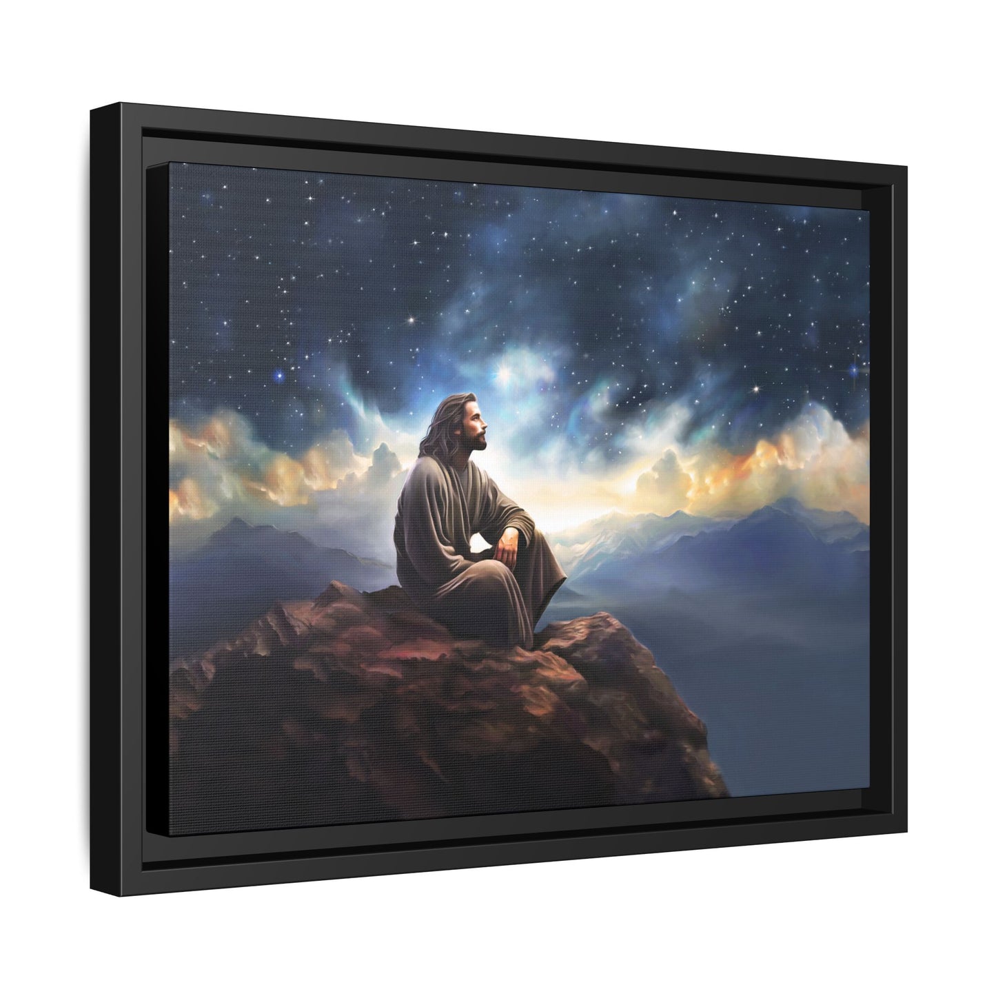 Jesus With The Stars, Fine Art Canvas Print, many sizes, Christian Art, Christian Gifts