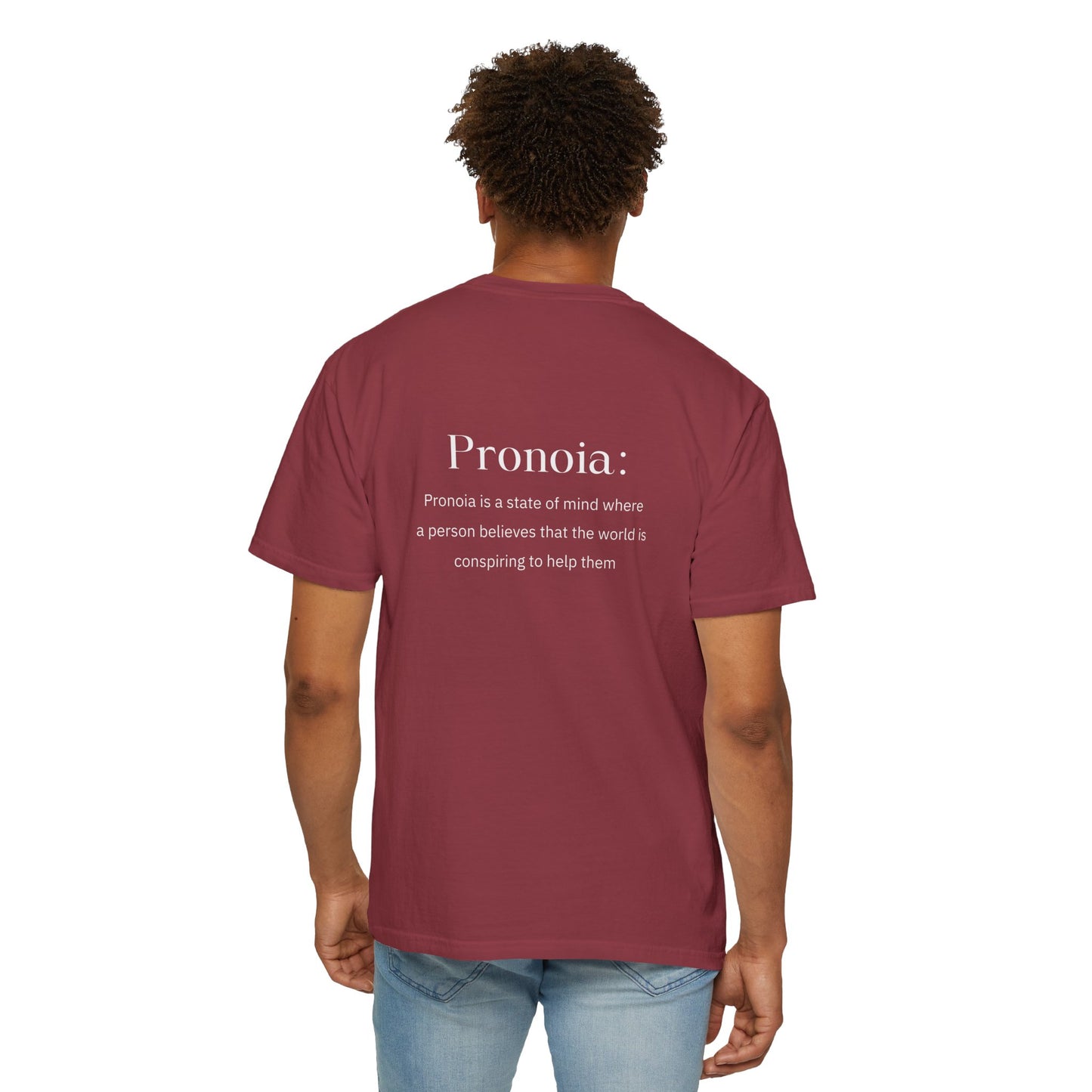 Pronoia Definition Shirt Fun Garment-Dyed T-shirt unisex