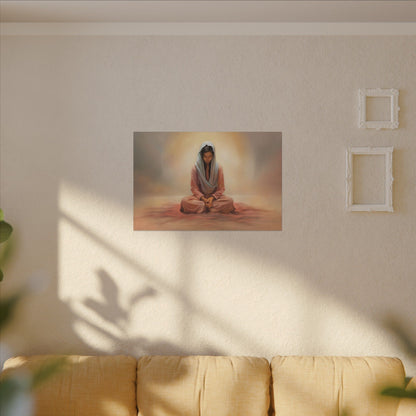 Stillness Canvas Print, Female Discipleship Collection, Stillness Fine Art Canvas Print, Gift for Her, Christian Artwork, Home Gift,