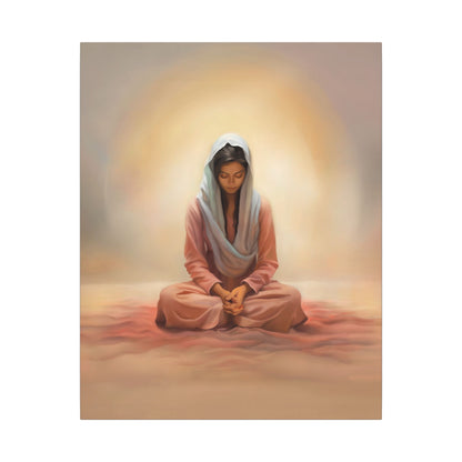 Stillness Canvas Print, Female Discipleship Collection, Stillness Fine Art Canvas Print, Gift for Her, Christian Artwork, Home Gift,