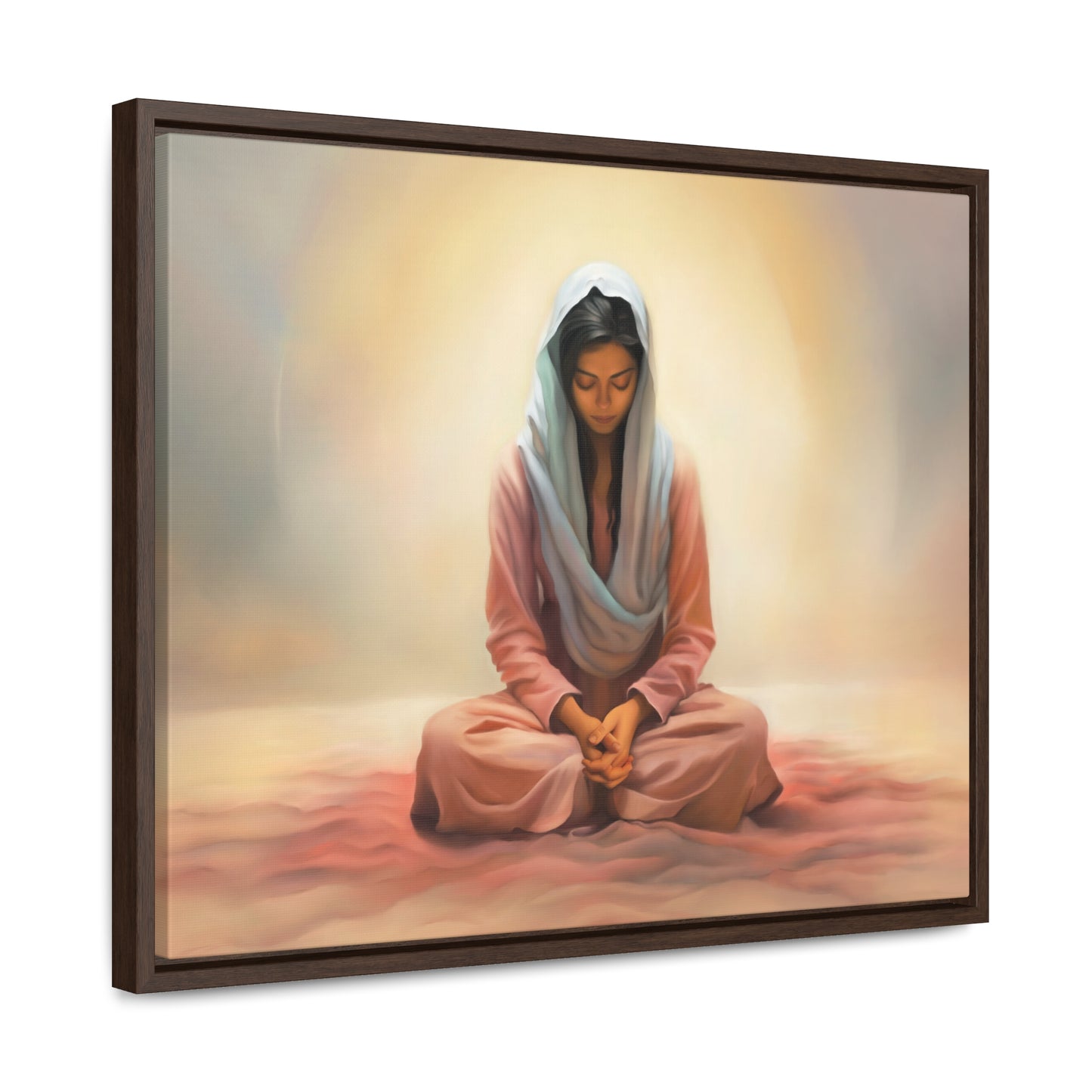 Stillness, Fine Art Canvas Print, Female Discipleship, Spiritual Art, Religious Artwork