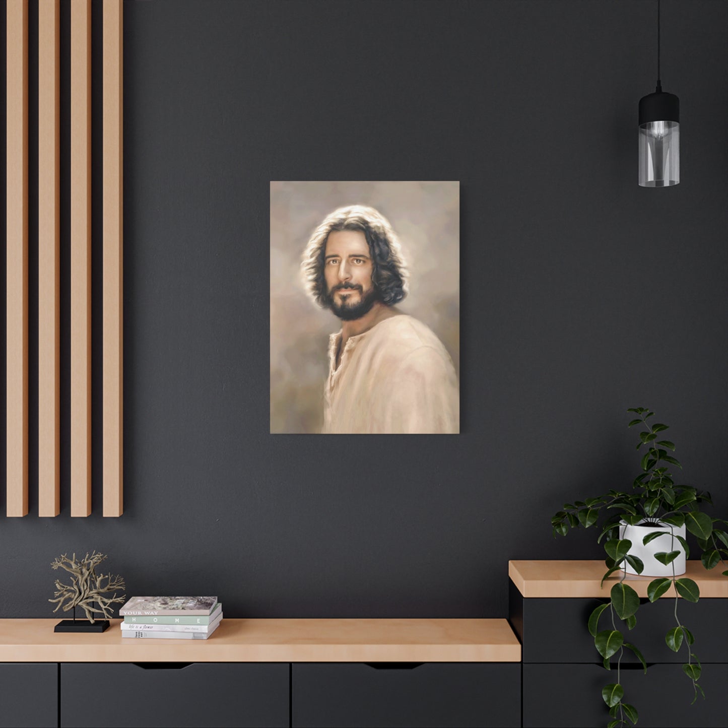 You Belong Jesus Christ Portrait, Fine Art Canvas Print, 16x20 and 5 other sizes, inspired by The Chosen Artwork of Jesus Painting