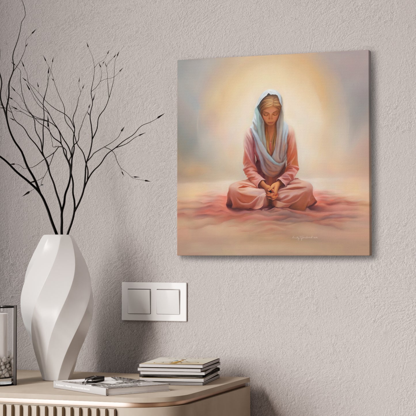 Stillness, Fine Art Canvas Print, Female Discipleship