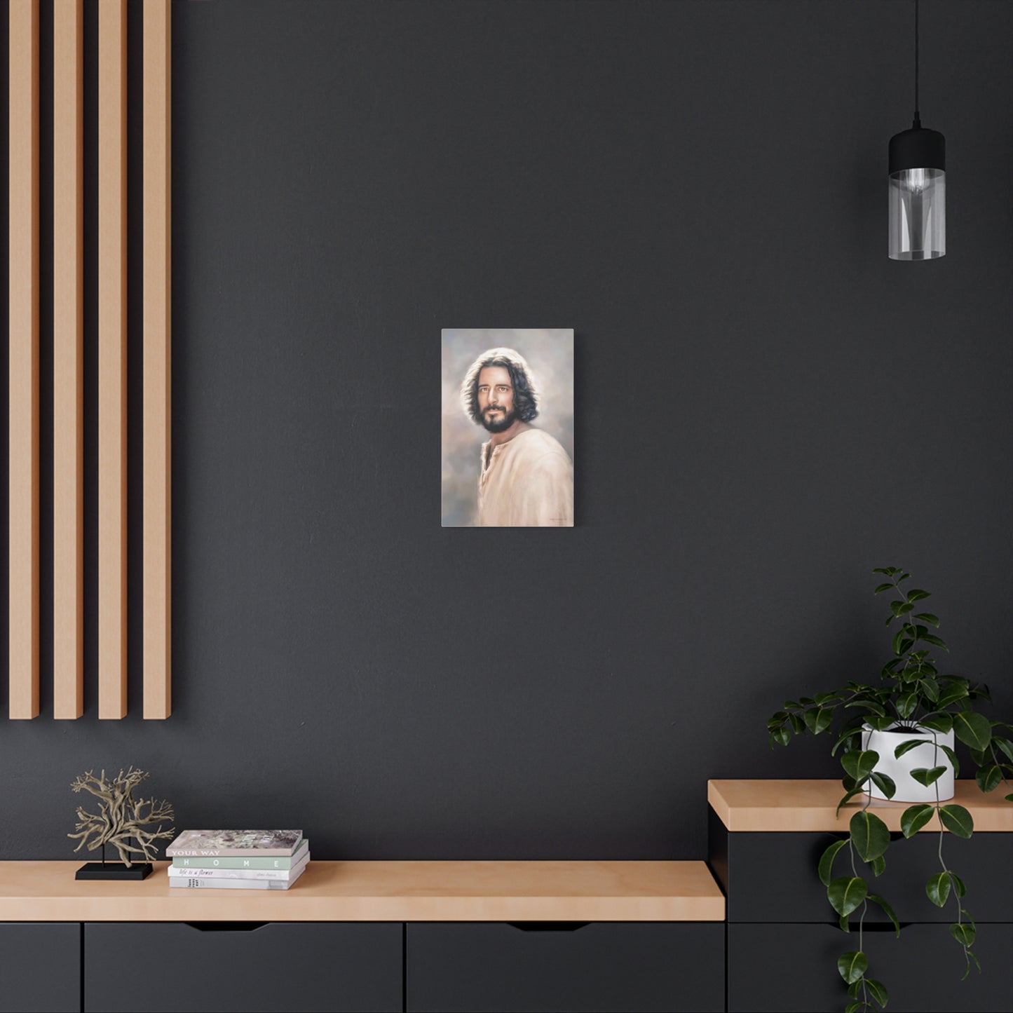 Jesus Christ Portrait, Fine Art Canvas Print, multiple sizes, The Chosen Artwork of Jesus Painting, Gift for Christian Homes