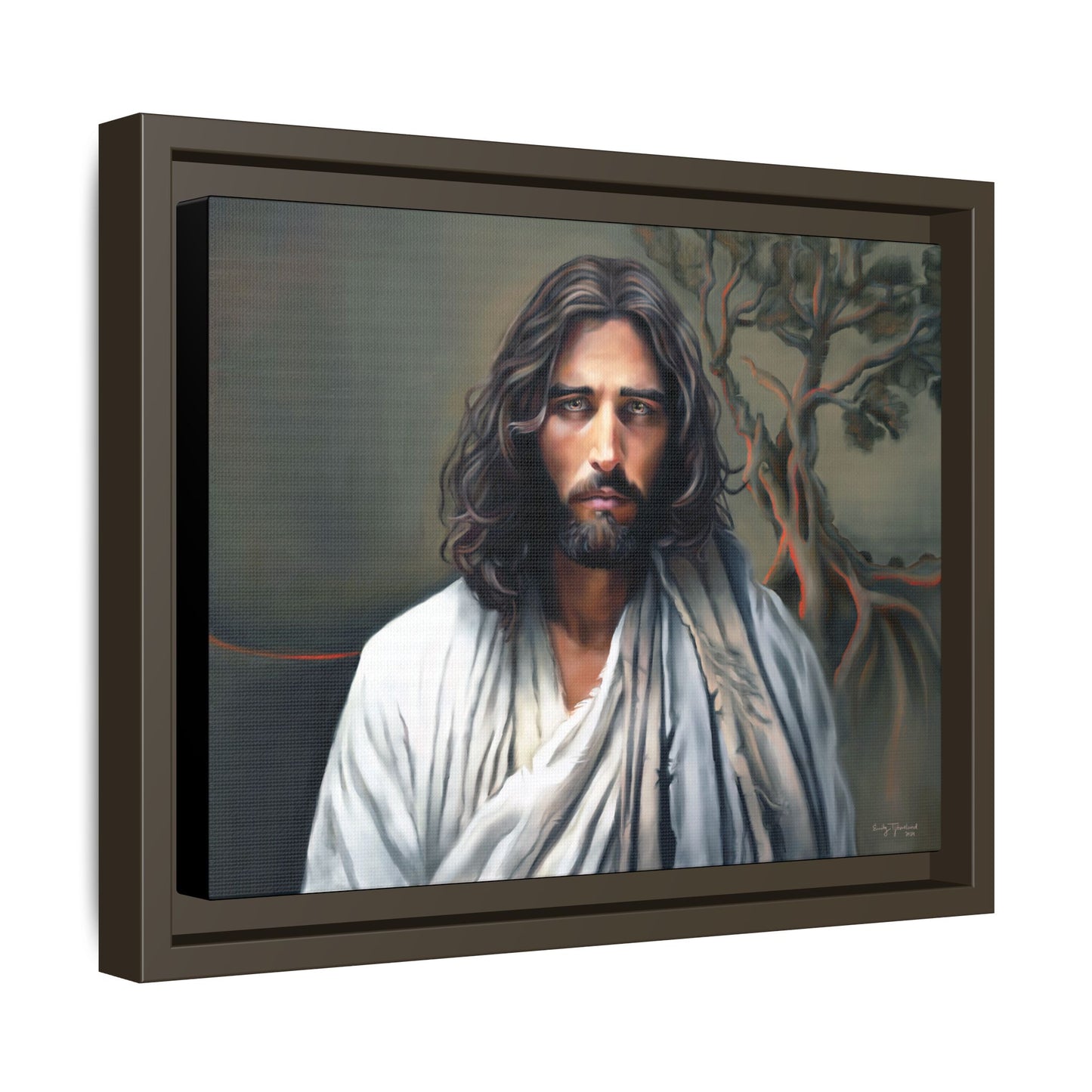 The End of Suffering, Jesus in Gethsemane, Fine Art Canvas Print, Christian Art, Jesus Artwork, Matte Canvas, Stretched, 0.75"