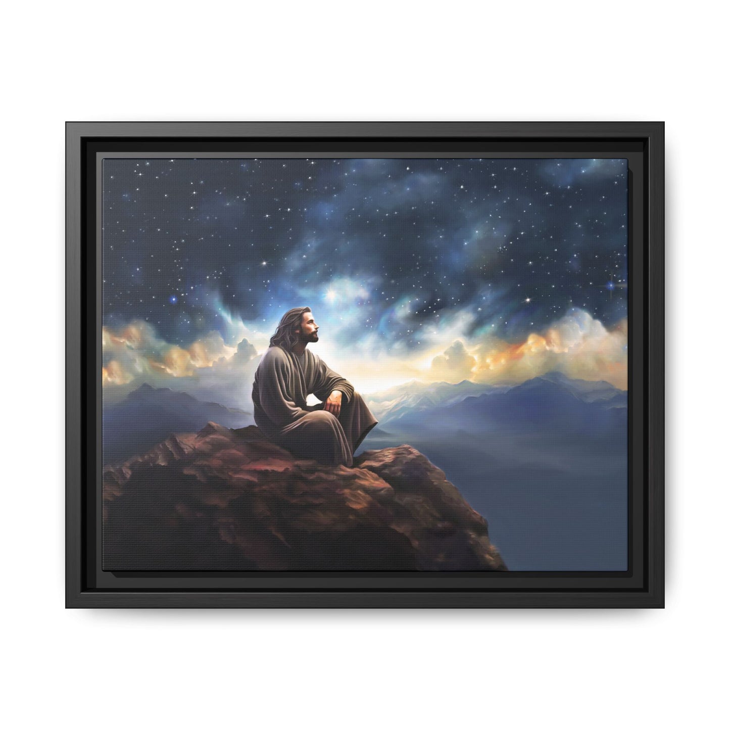 Jesus With The Stars, Fine Art Canvas Print, many sizes, Christian Art, Christian Gifts