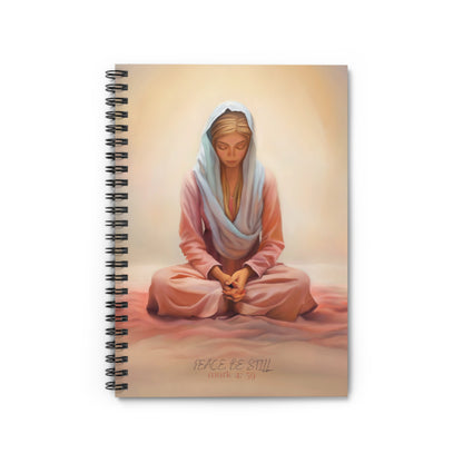 Peace, Be Still Notebook, Spiritual Notebook, Beautiful Gift for Spirituality