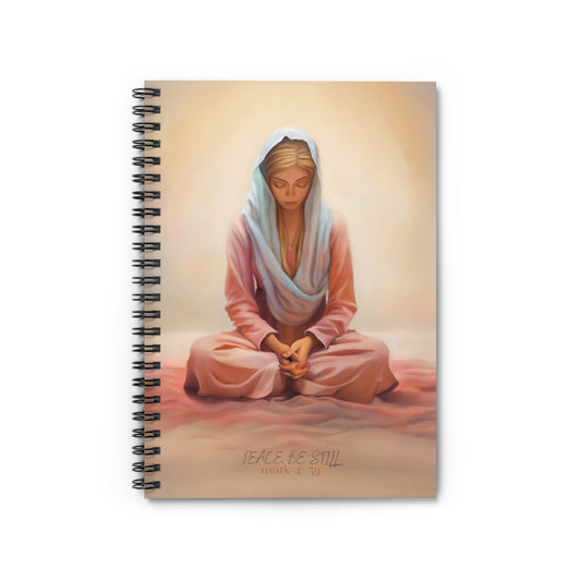 Peace, Be Still Notebook, Spiritual Notebook, Beautiful Gift for Spirituality