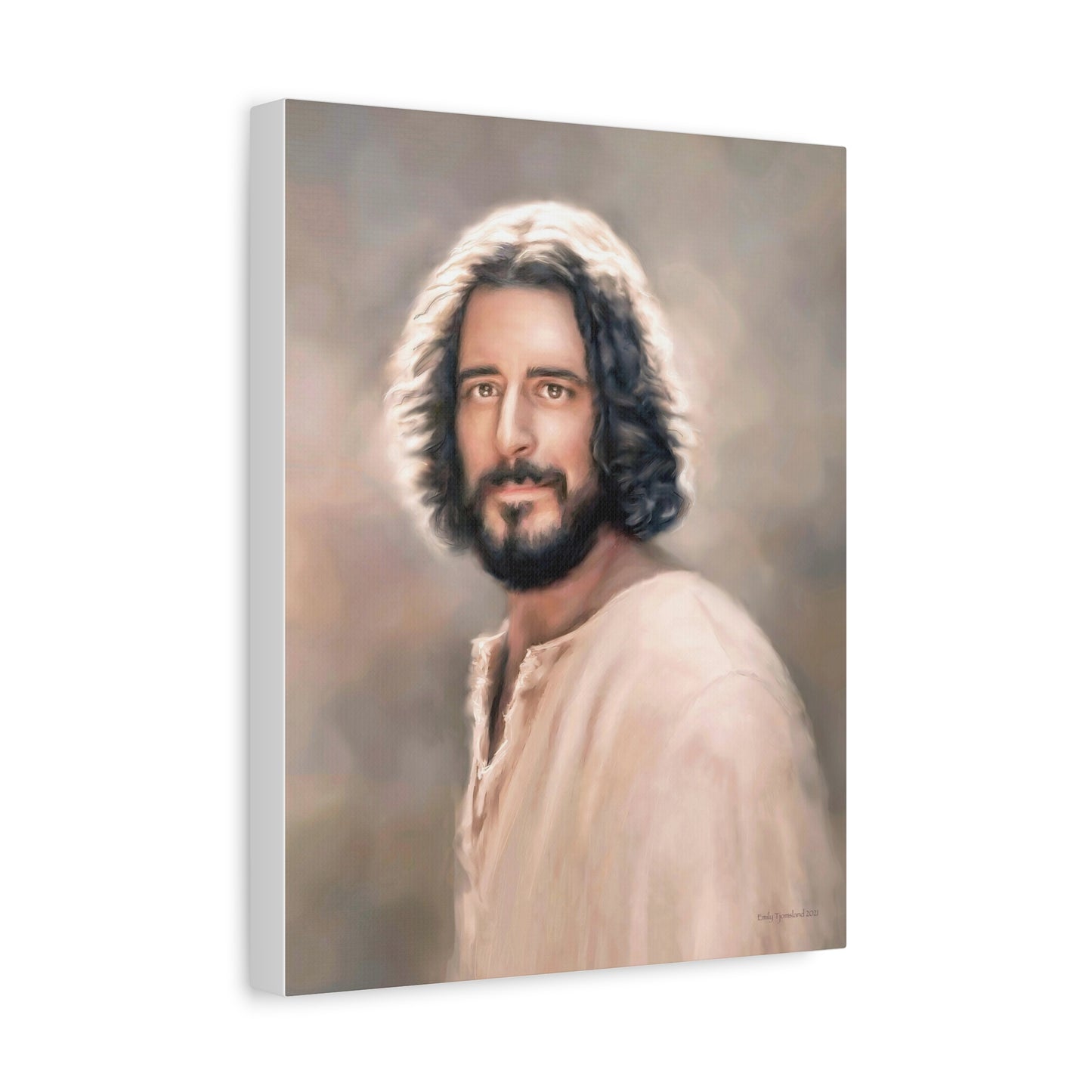 Jesus Christ Portrait, Fine Art Canvas Print, multiple sizes, The Chosen Artwork of Jesus Painting, Gift for Christian Homes