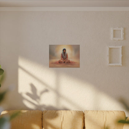 Stillness Canvas Print, Female Discipleship Collection, Stillness Fine Art Canvas Print, Gift for Her, Christian Artwork, Home Gift,