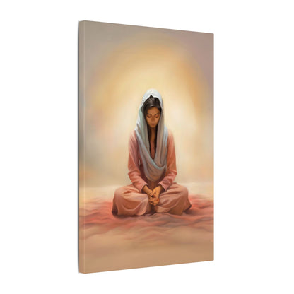Stillness Canvas Print, Female Discipleship Collection, Stillness Fine Art Canvas Print, Gift for Her, Christian Artwork, Home Gift,