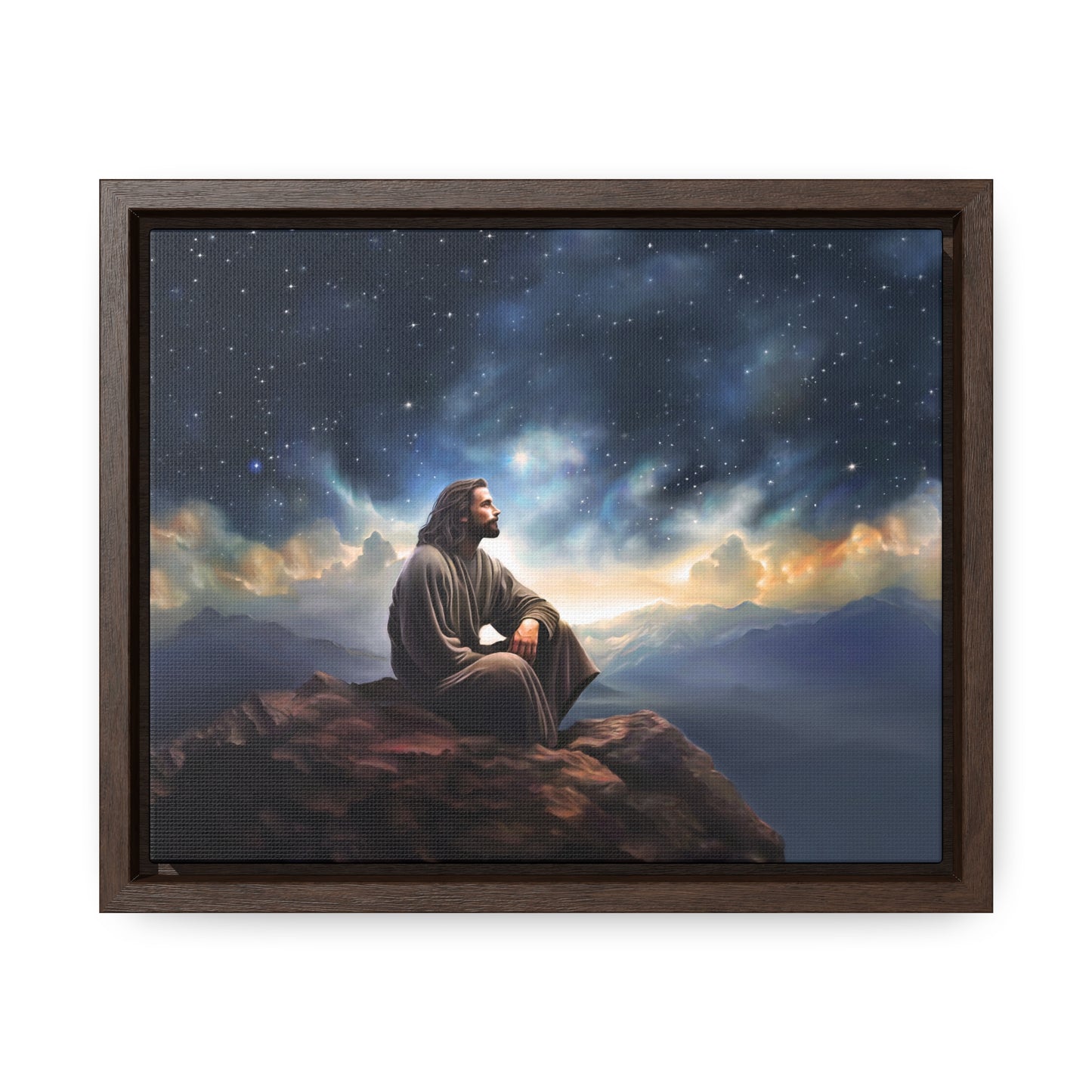 Jesus With The Stars, Fine Art Canvas Print, Many Sizes, Christian Art, Missionary Gifts