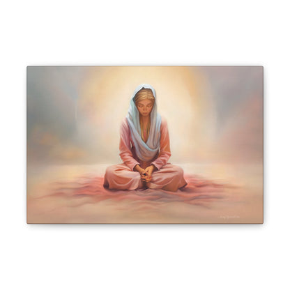 Stillness, Fine Art Canvas Print, Female Discipleship