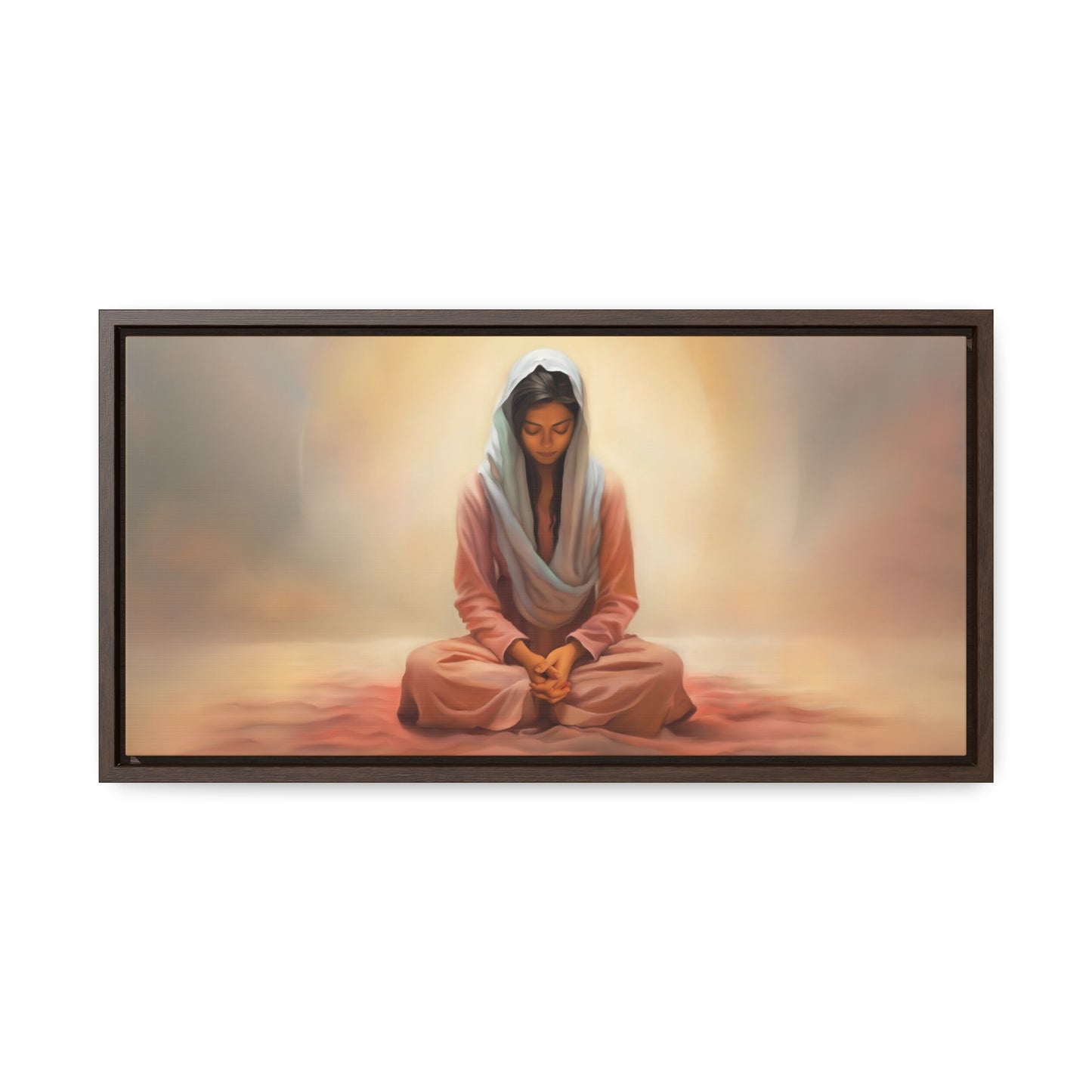 Stillness, Fine Art Canvas Print, Female Discipleship, Spiritual Art, Religious Artwork