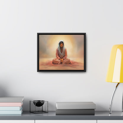 Stillness, Fine Art Canvas Print, Female Discipleship, Spiritual Art, Religious Artwork