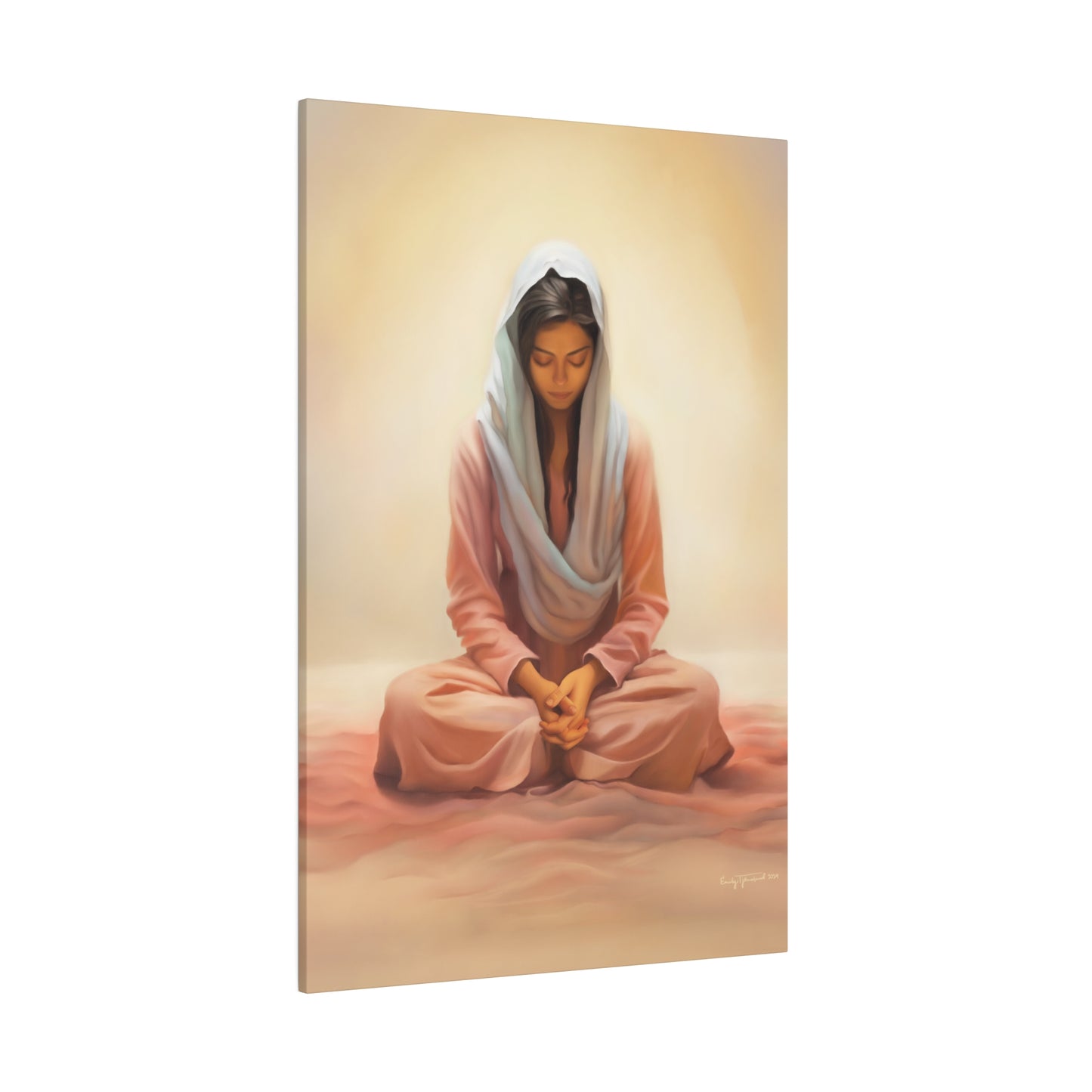 Stillness Fine Art Canvas Print, Spiritual Art, Gift for Her, Christian Artwork, Home Gift, Religious Artwork, Female Discipleship