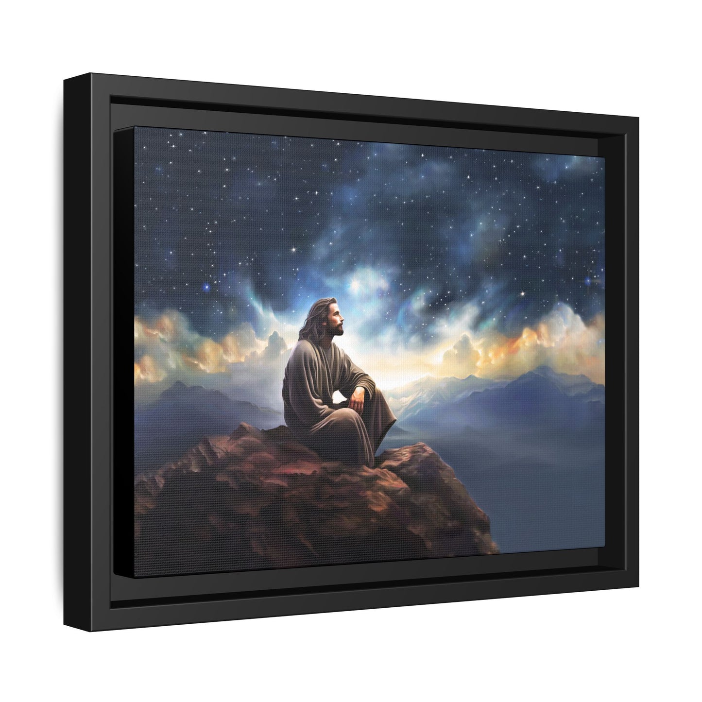 Jesus With The Stars, Fine Art Canvas Print, many sizes, Christian Art, Christian Gifts