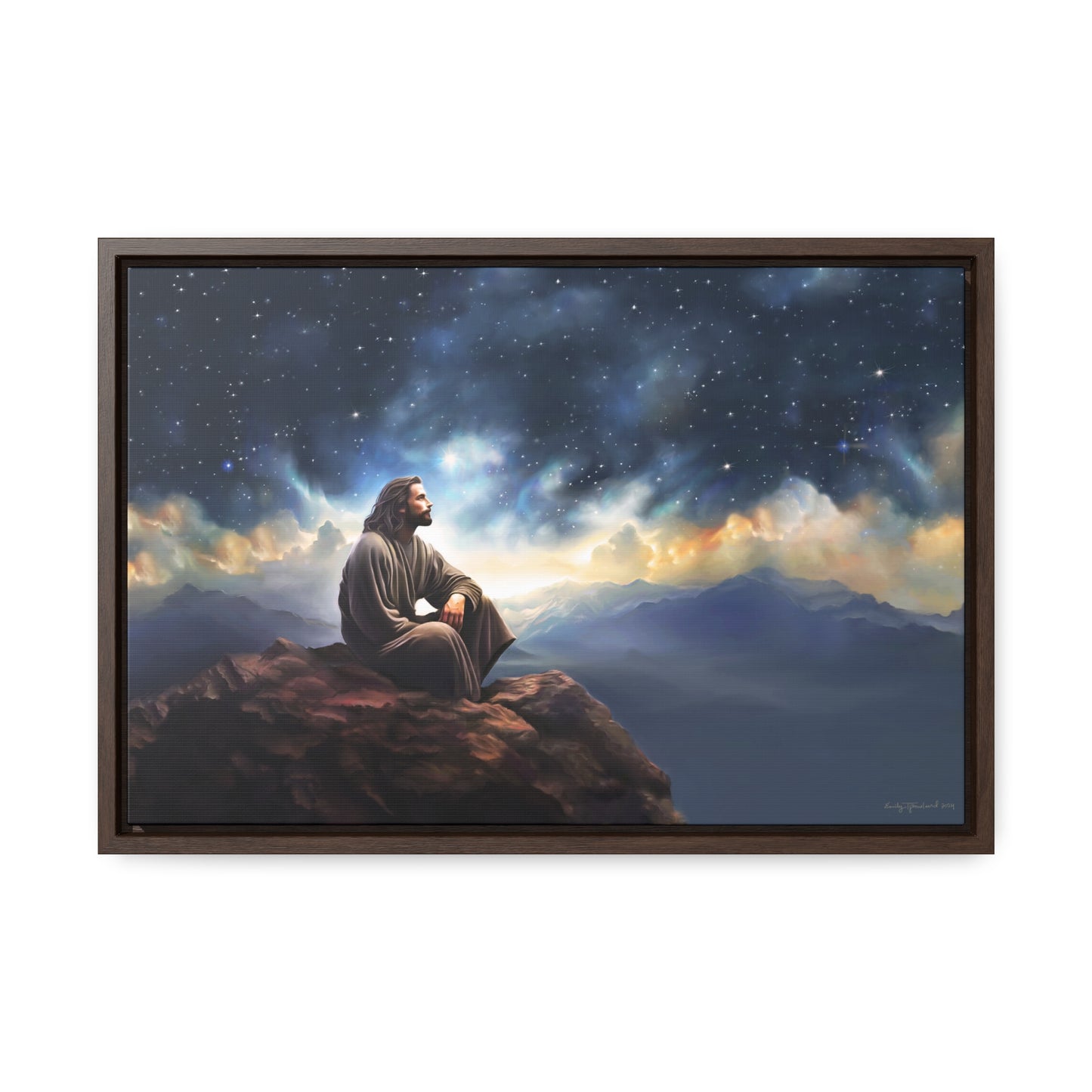 Jesus With The Stars, Fine Art Canvas Print, Many Sizes, Christian Art, Missionary Gifts