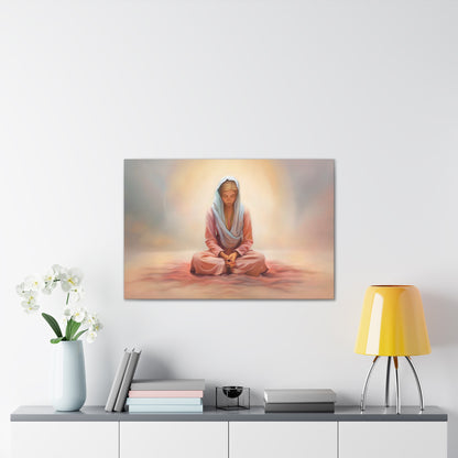 Stillness Fine Art Canvas Print, Female Discipleship, Gift for Her, Religious Gift for Her, Young Women Gift, Relief Society Gift, LDS artwork