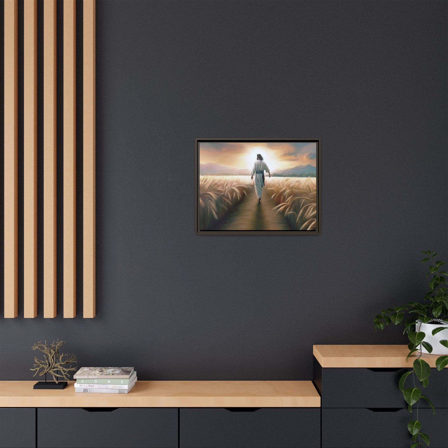 Called To Serve Canvas Print Framed Wall Art of Jesus Christ, Gift for Missionaries, Jesus in the Field beautiful