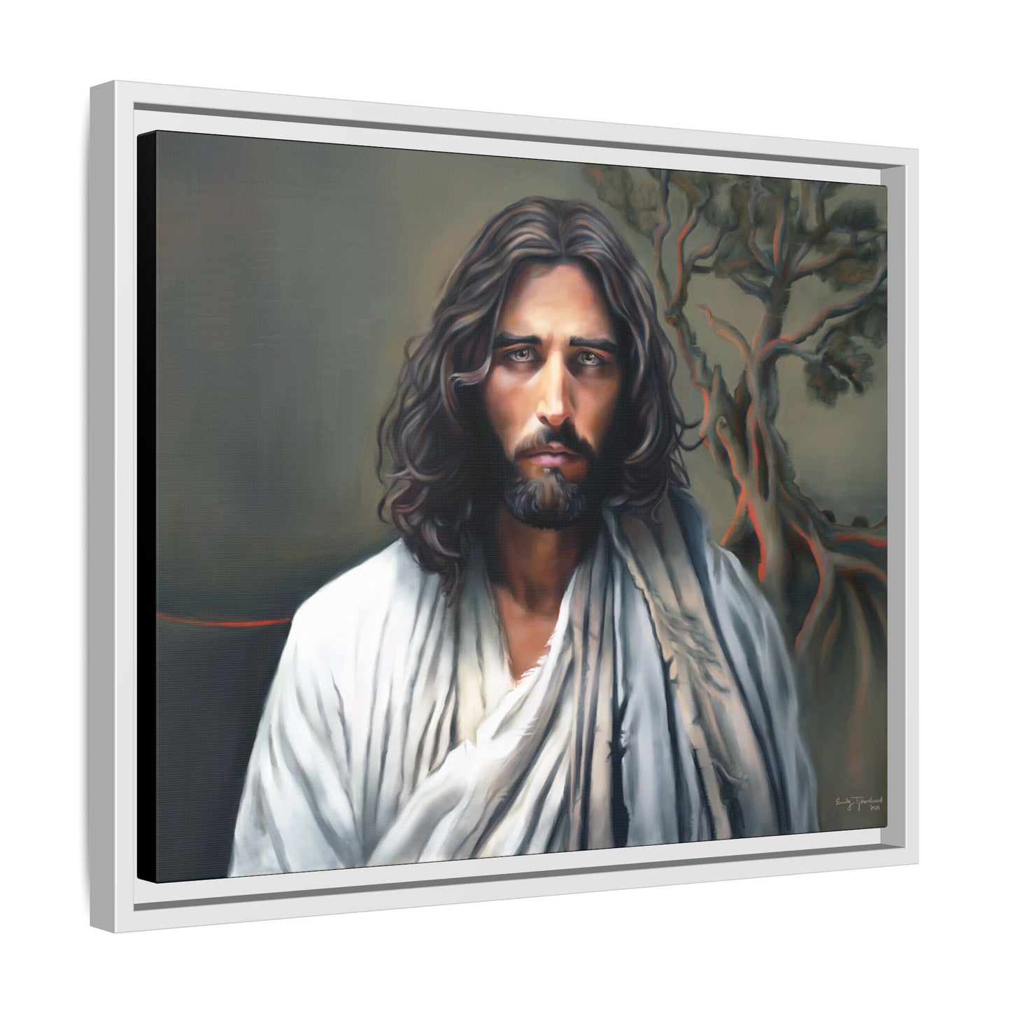 The End of Suffering, Jesus in Gethsemane, Fine Art Canvas Print, Christian Art, Jesus Artwork, Matte Canvas, Stretched, 0.75"