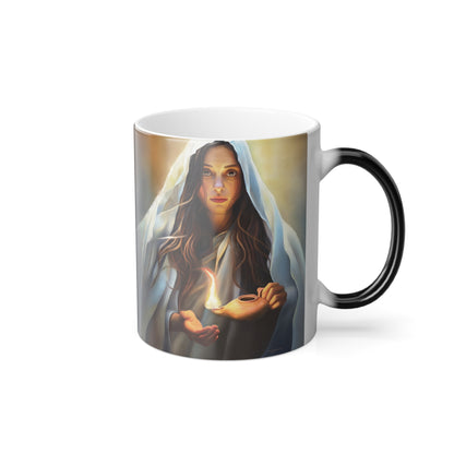 Mary Magdalene magic mug fun gift, Color Morphing Mug, 11oz