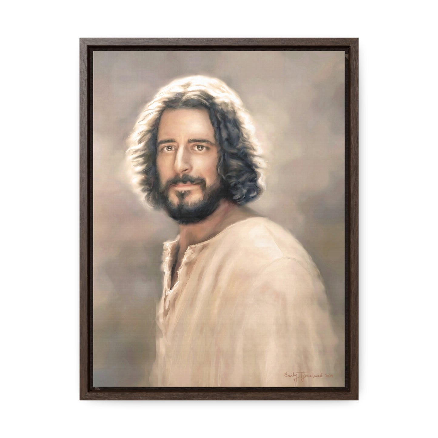 Jesus Christ Portrait, Fine Art Canvas Print, Various Sizes of Jesus Painting | Not Affiliated with The Chosen TV Series