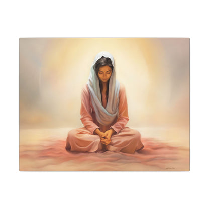Stillness Fine Art Canvas Print, Spiritual Art, Gift for Her, Christian Artwork, Home Gift, Religious Artwork, Female Discipleship