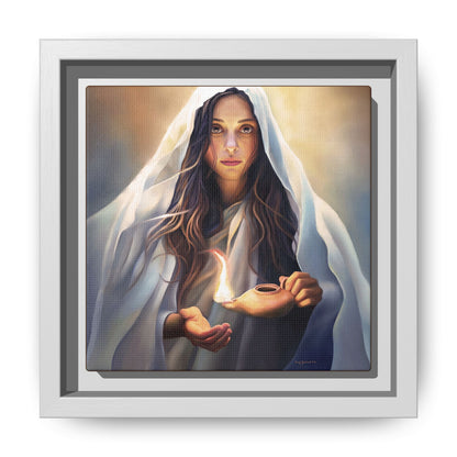 Mary Magdalene Woman Courage Framed Canvas Print of Painting, Female Discipleship, Beautiful Inspirational Art for Christians and Girls, 10 Virgins
