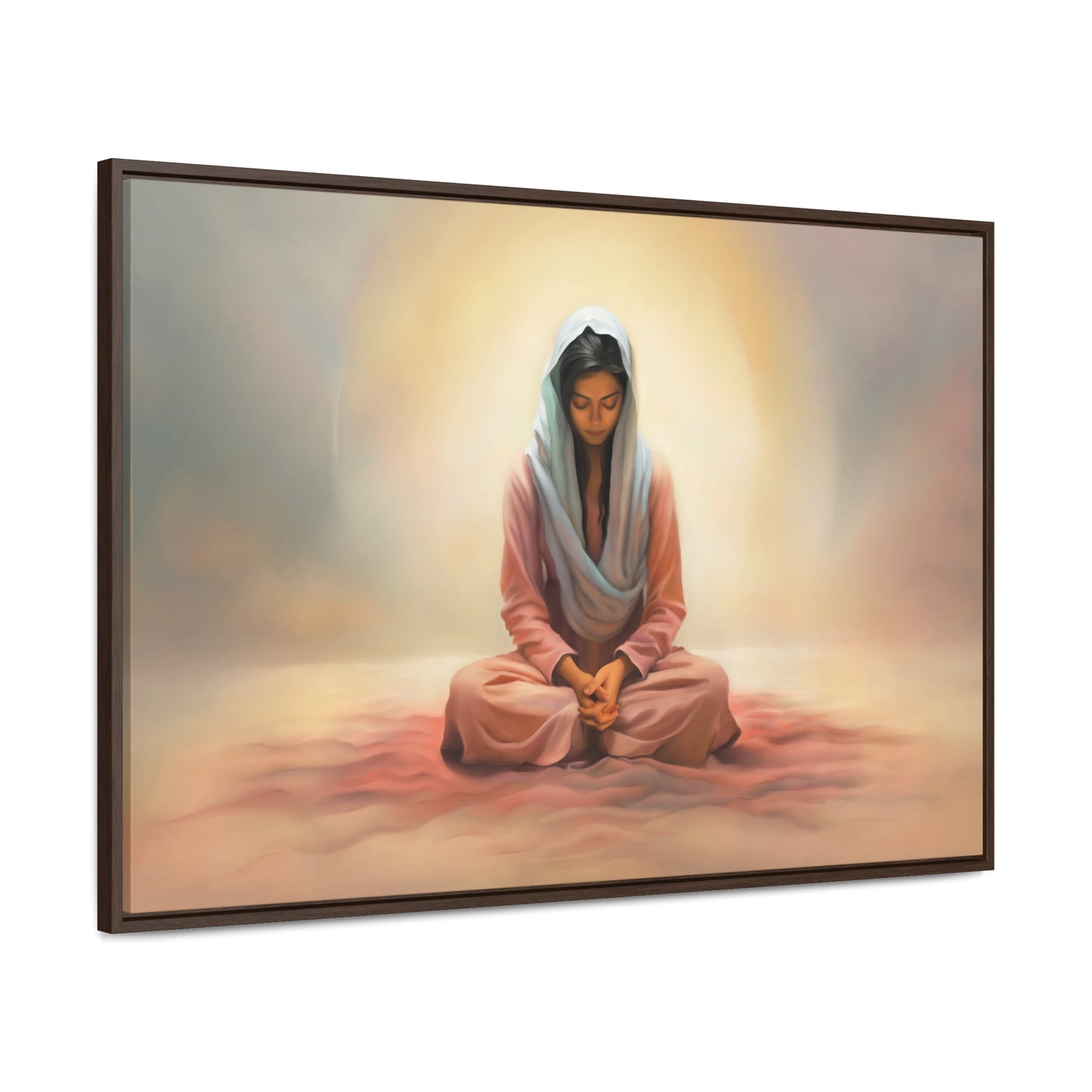 Stillness, Fine Art Canvas Print, Female Discipleship, Spiritual Art, Religious Artwork