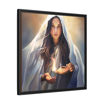 Mary Magdalene Woman Courage Framed Canvas Print of Painting, Female Discipleship, Beautiful Inspirational Art for Christians and Girls, 10 Virgins