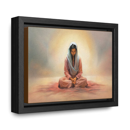 Stillness, Fine Art Canvas Print, Female Discipleship, Spiritual Art, Religious Artwork