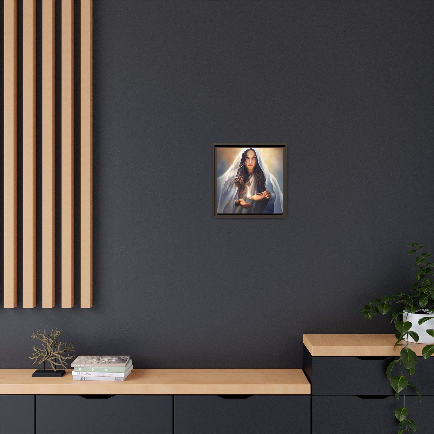 Mary Magdalene Woman Courage Framed Canvas Print of Painting, Female Discipleship, Beautiful Inspirational Art for Christians and Girls, 10 Virgins