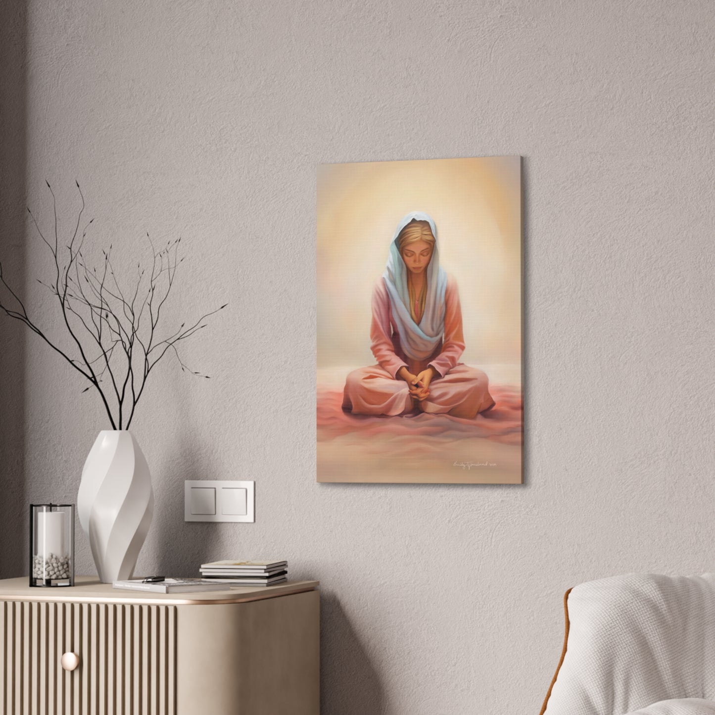 Stillness, Fine Art Canvas Print, Female Discipleship