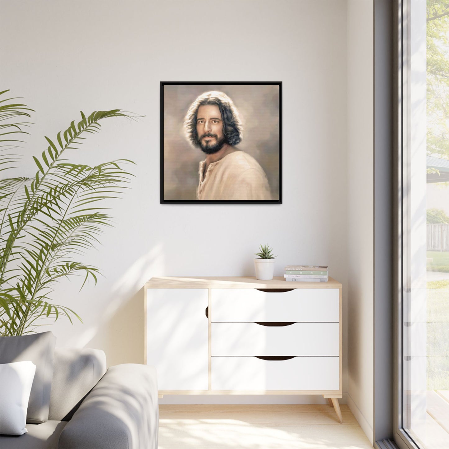 You Belong Jesus Portrait, Fine Art Canvas Print, Framed, The Chosen Art Inspired Artwork of Jesus Christ