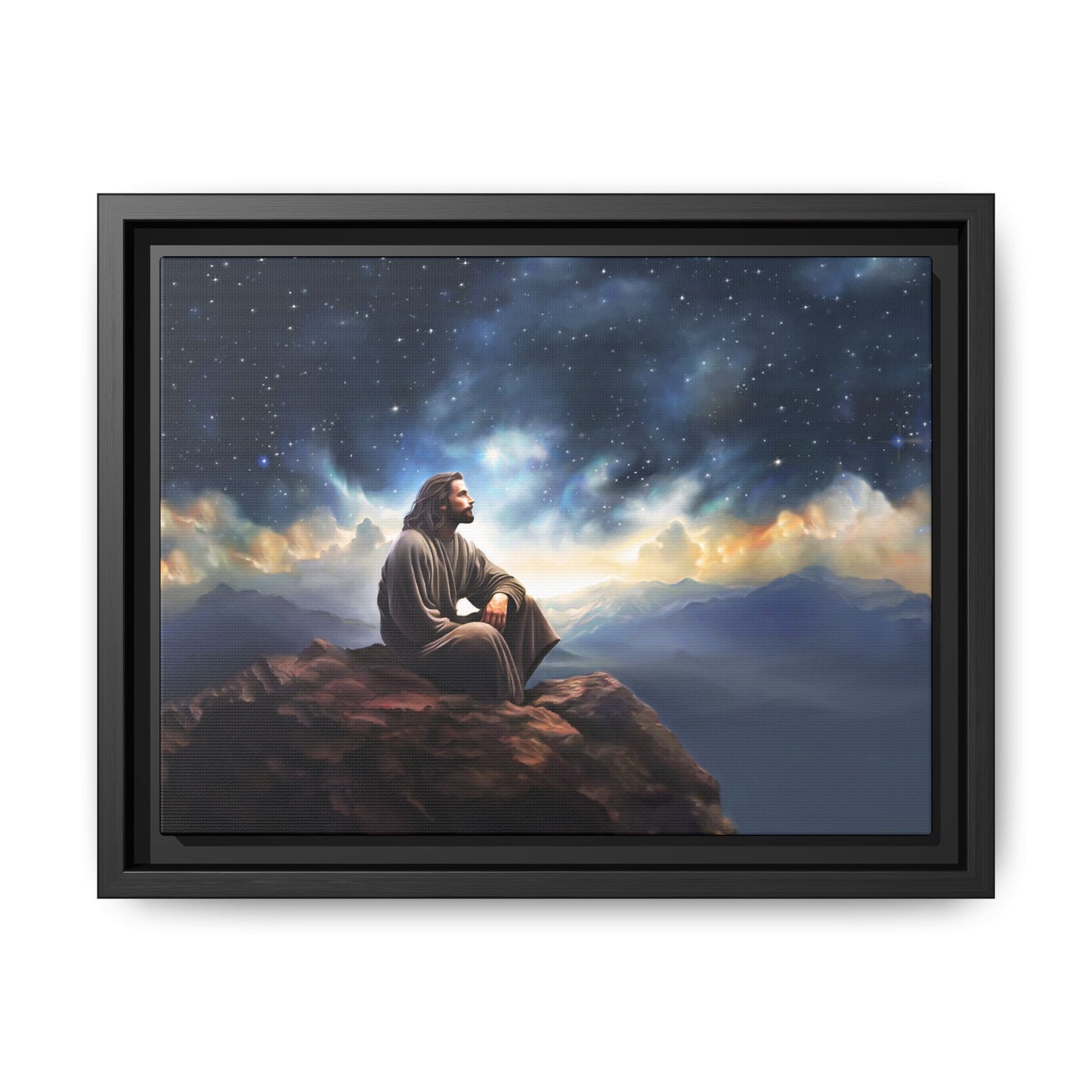 Jesus With The Stars, Fine Art Canvas Print, many sizes, Christian Art, Christian Gifts