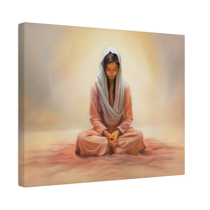 Stillness Fine Art Canvas Print, Spiritual Art, Gift for Her, Christian Artwork, Home Gift, Religious Artwork, Female Discipleship