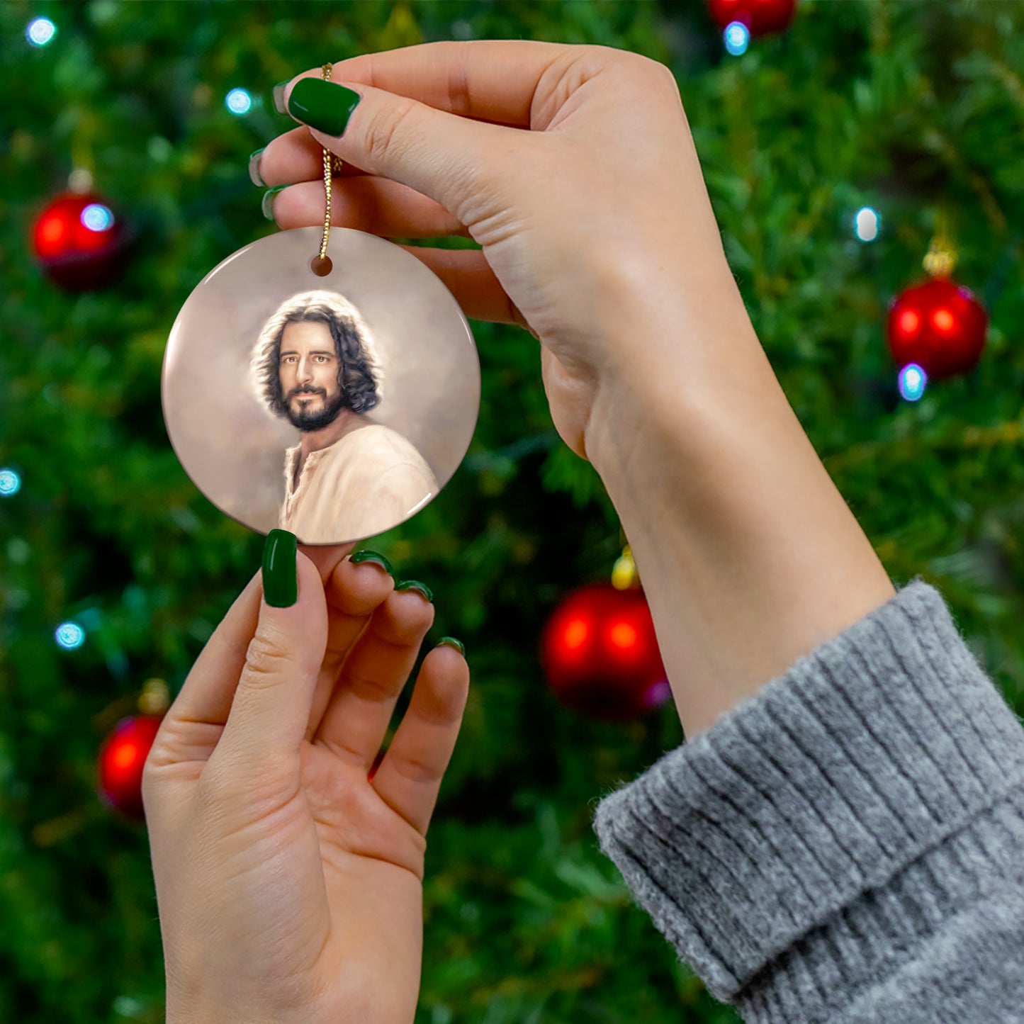 You Belong Jesus Christ Christmas Ornament, The Chosen Inspired Art, Christian Gift, Jonathon Roumie,