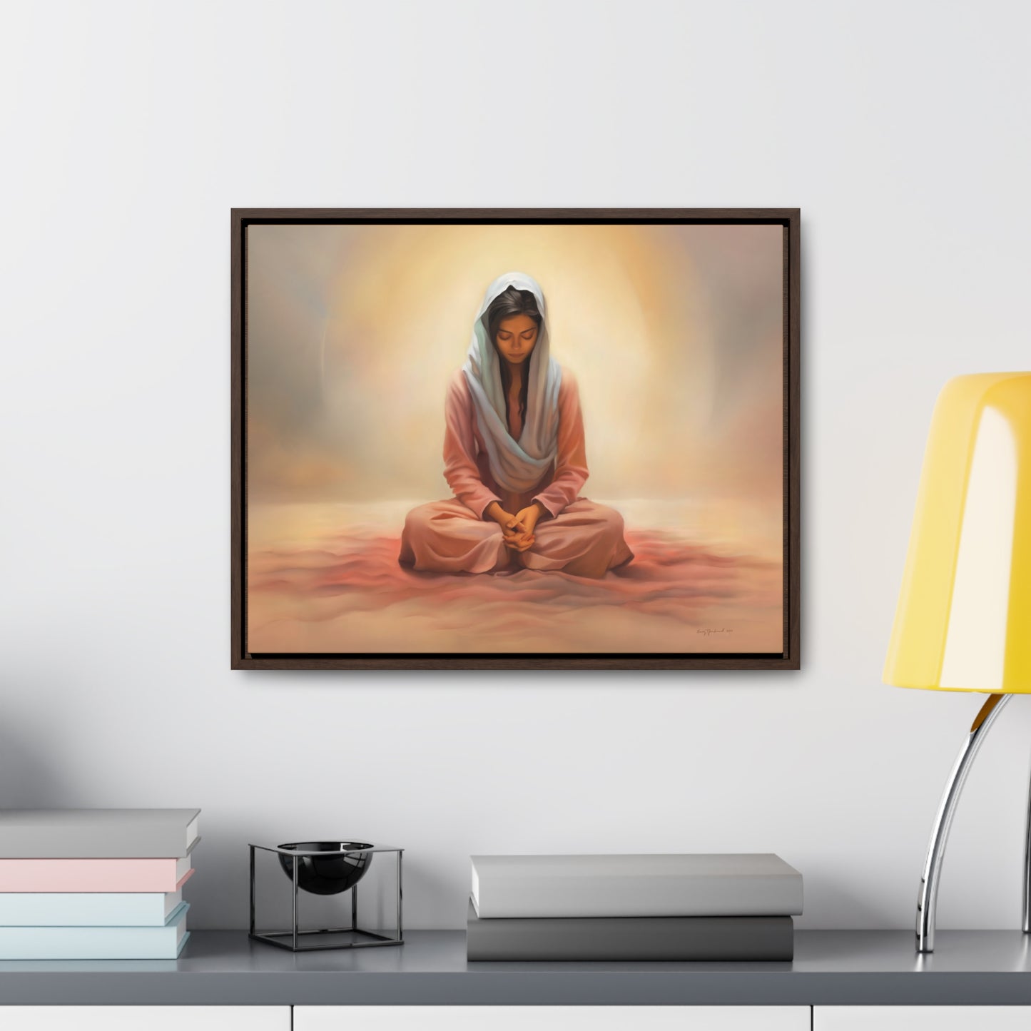 Stillness, Fine Art Canvas Print, Female Discipleship, Spiritual Art, Religious Artwork