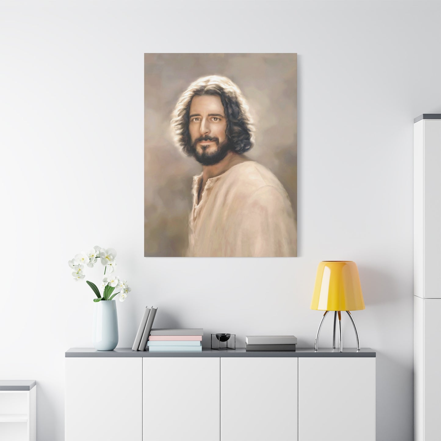 You Belong Jesus Christ Portrait, Fine Art Canvas Print, 16x20 and 5 other sizes, inspired by The Chosen Artwork of Jesus Painting