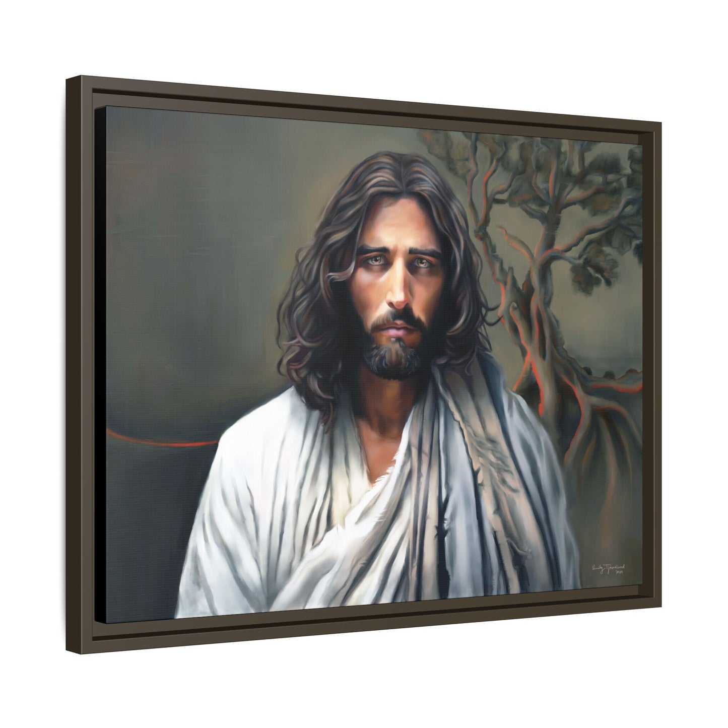 The End of Suffering, Jesus in Gethsemane, Fine Art Canvas Print, Christian Art, Jesus Artwork, Matte Canvas, Stretched, 0.75"