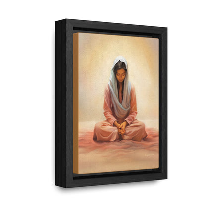 Stillness Speaks, Female Discipleship, Fine Art Canvas Print, Gift for Her, Spiritual Artwork, Stillness, Beauty for your wall